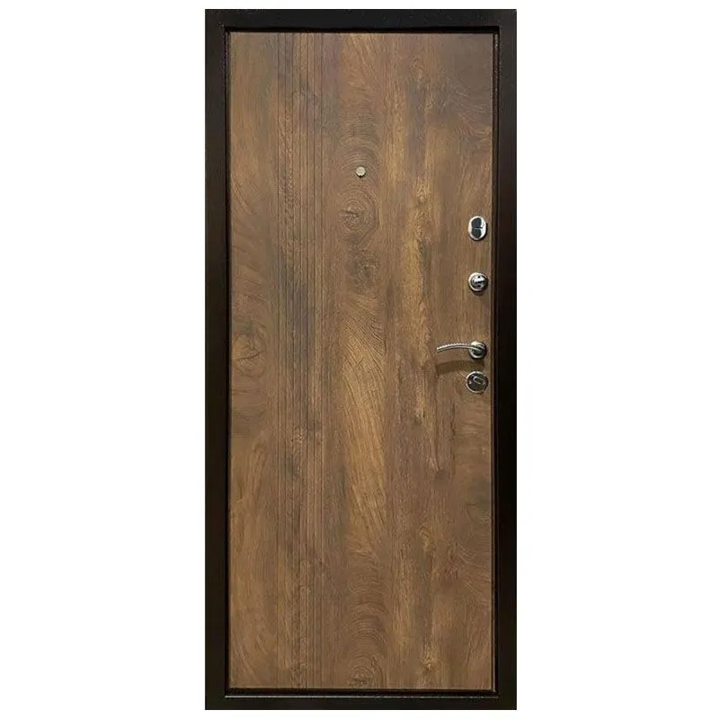 Двері вхідні Двері БЦ Хортиця, 860x2050 мм, антик/спил дерева, праві купити недорого в Україні, фото 2