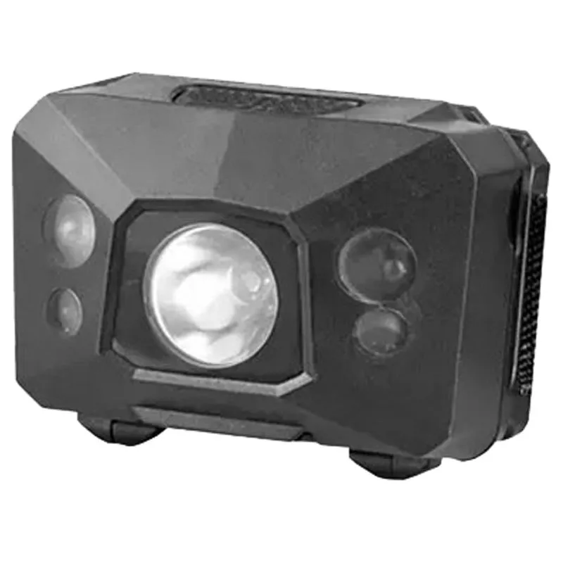 Ліхтар налобний світлодіодний Eurolamp HL-3W Black COB Red light, 3 Вт, 3xAAA, чорний купити недорого в Україні, фото 1