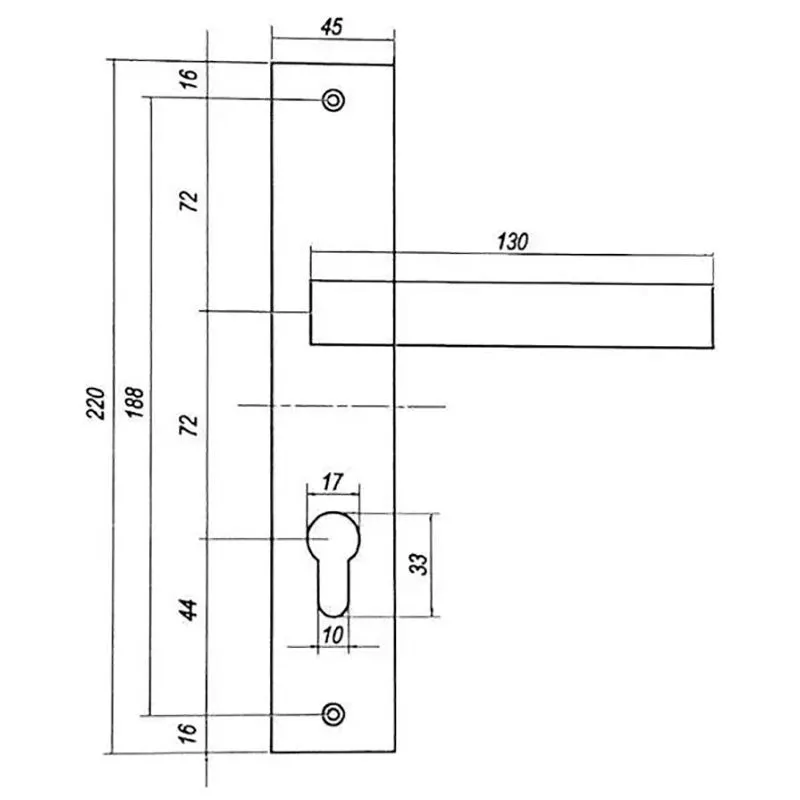 Ручка на планці CordonTech HP-72-GRF, 90026876 купити недорого в Україні, фото 2