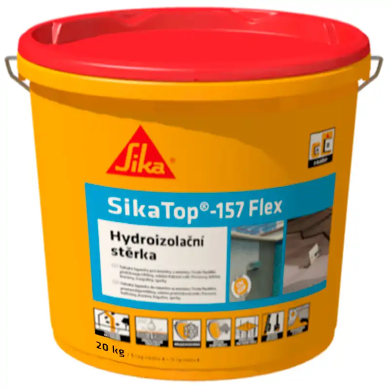 Гідроізоляція двокомпонентна Sika Top-157 Flex, 20 кг, 90503096 купити недорого в Україні, фото 1