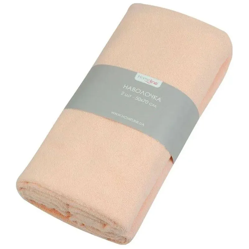 Наволочка махровая Home Line, 50х70 см, 2 шт, персиковый, 155667 купить недорого в Украине, фото 1
