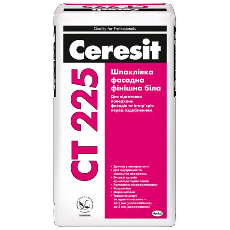 Шпаклівка Ceresit СТ-225, 25 кг, 947527 купити недорого в Україні, фото 1