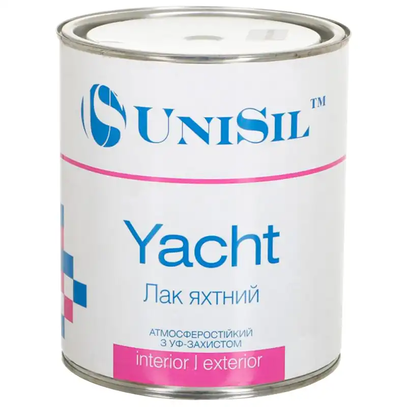 Лак яхтный Unisil Yacht, глянцевый, 0,75 л купить недорого в Украине, фото 1