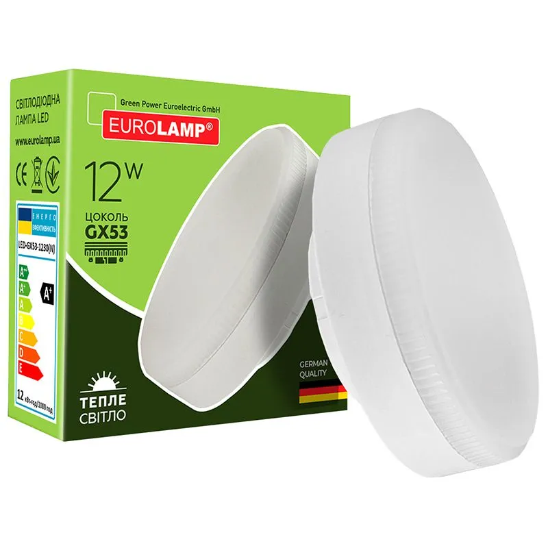 Лампа світлодіодна Eurolamp ECO, LED-GX53-1230(N) купити недорого в Україні, фото 1