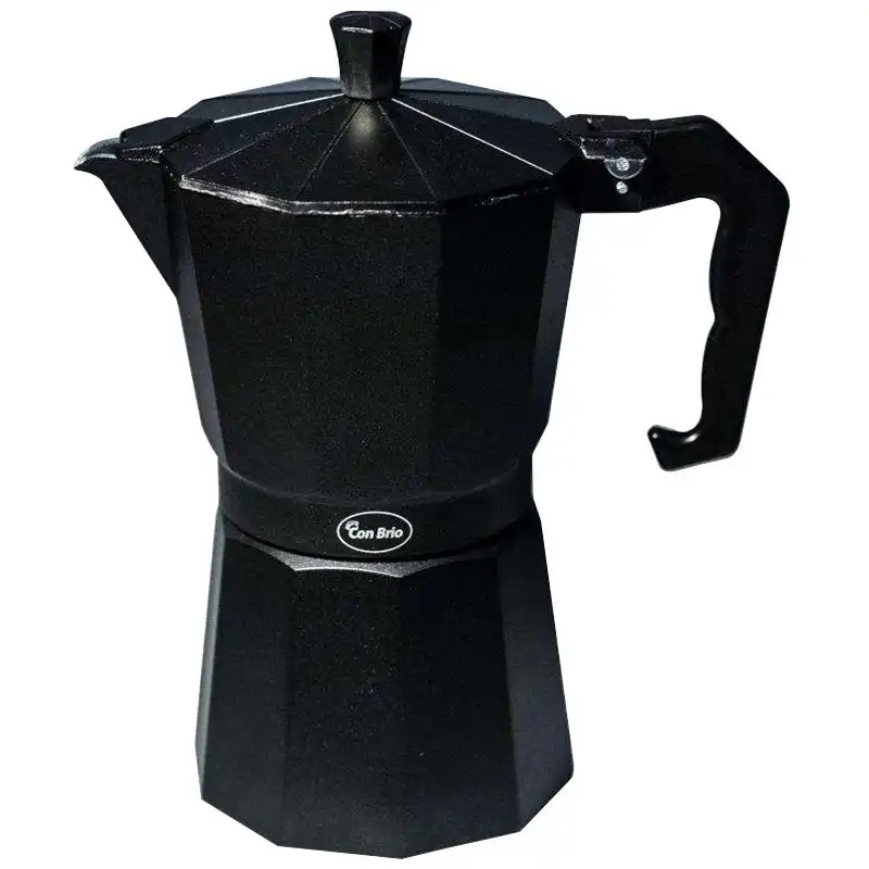 Кофеварка гейзерная Con Brio, 300 мл, черный, СВ6406 купить недорого в Украине, фото 1