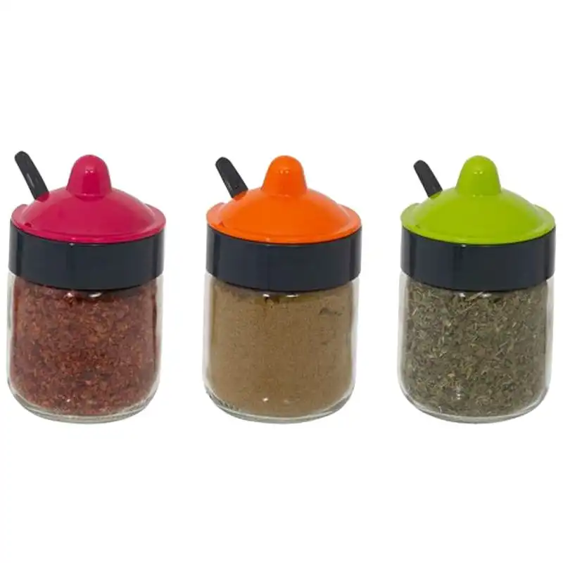 Емкость для специй с ложкой Herevin Spice Combine Colours Mix, 0,2 л, 6651315 купить недорого в Украине, фото 2