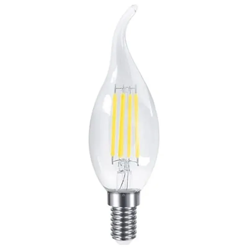 Лампа світлодіодна філаментна Maxus FM-T Clear, 6 Вт, C37, Е14, 4100 K, 1-MFM-737 купити недорого в Україні, фото 2