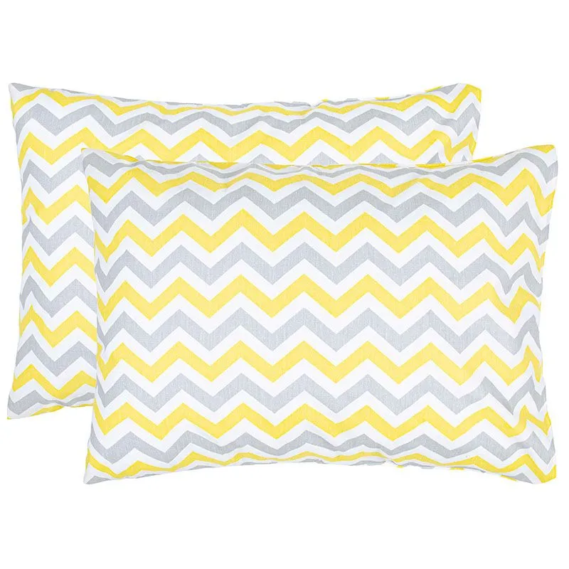 Наволочка Home Line Зиг-заг, 50х70 см, 2 шт, серо-желтый, 173846 купить недорого в Украине, фото 1