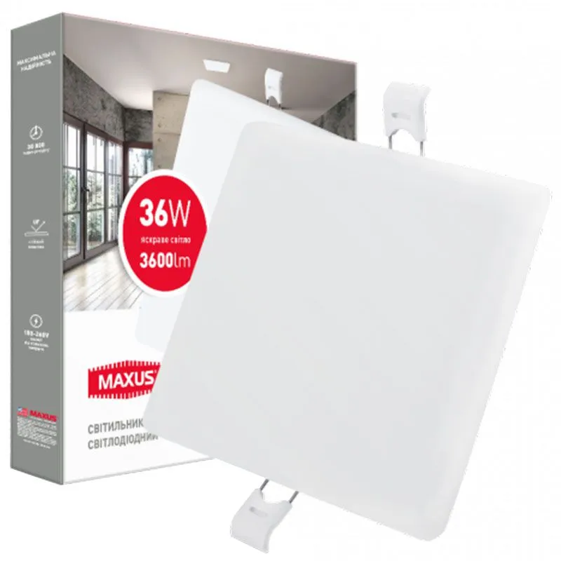 Світильник світлодіодний Maxus SP Edge, 36 Вт, 4100K, 1-MSP-3641-S купити недорого в Україні, фото 2