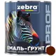 Емаль-ґрунт Zebra PROF 1187 087P, 2,5 кг, червоно-коричневий, фото 1 Емаль-ґрунт Zebra PROF 1187 087P, 2,5 кг, червоно-коричневий купити недорого в Україні, фото 1