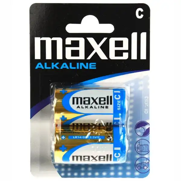 Батарейки Maxell Alkaline C/LR14, 2 шт., 774417.04 купити недорого в Україні, фото 1
