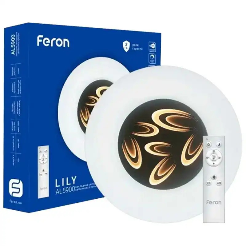 Потолочный светильник LED Feron AL5900, 80 Вт, 3000-6500 К, 480x85 мм, 5600 лм, 6877 купить недорого в Украине, фото 2