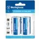 Батарейки Westinghouse Dynamo Alkaline C/LR14, 2 шт., LR14-BP2 купити недорого в Україні, фото 1