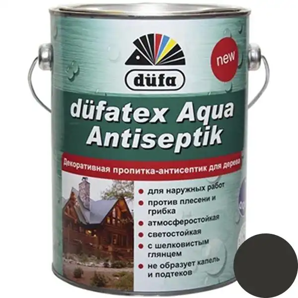 Просочувач Dufa dufatex Aqua Antiseptik, 0,75 л, венге купити недорого в Україні, фото 1