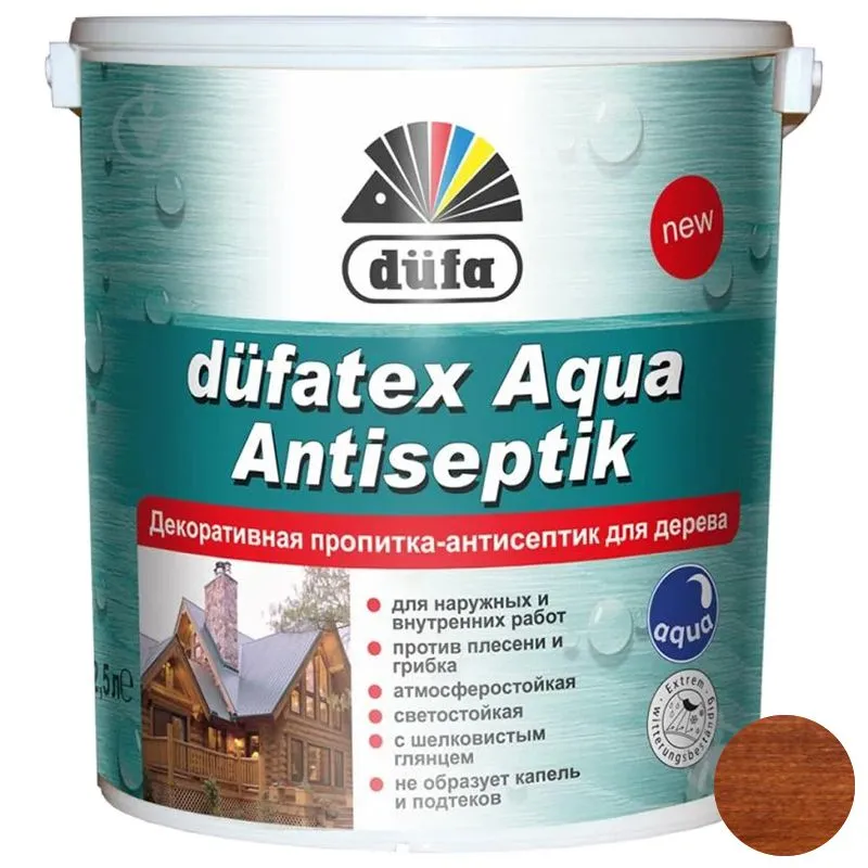 Аква-антисептик Dufa, 2,5 л, каштан купить недорого в Украине, фото 1