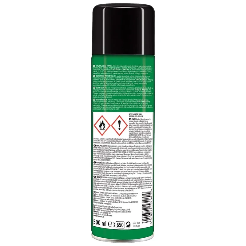 Полироль-пена для чернения и очистки шин Turtle Wax Wet-n-Black, 500 мл, 53180 купить недорого в Украине, фото 2