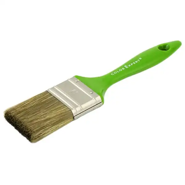 Кисть флейцевая Color Expert, 50x14 мм, ворс 55 мм, зелёная ручка, 81465002 купить недорого в Украине, фото 1