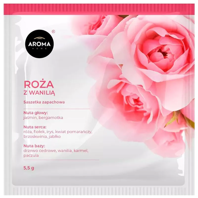 Ароматичні саше Aroma Home Basic Троянда з ваніллю, 5,5 г купити недорого в Україні, фото 1