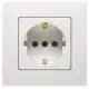Розетка з заземленням Makel Lillium Natural Kare, білий, 32001028, фото 1 Розетка з заземленням Makel Lillium Natural Kare, білий, 32001028 купити недорого в Україні, фото 1
