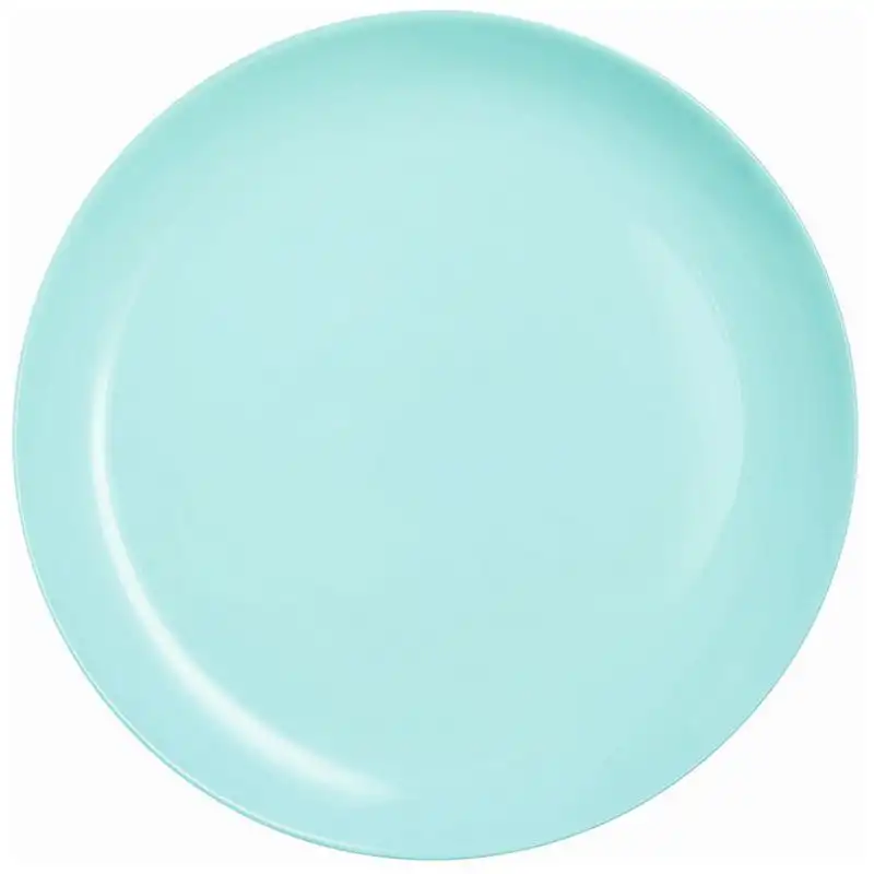 Тарілка обідня Luminarc Zelie Light Turquoise, кругла, 25 см, блакитний купити недорого в Україні, фото 1