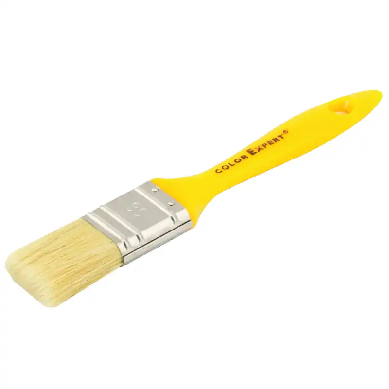 Кисть Color Expert Лак, 30x12 мм, жёлтая пластиковая ручка купить недорого в Украине, фото 1