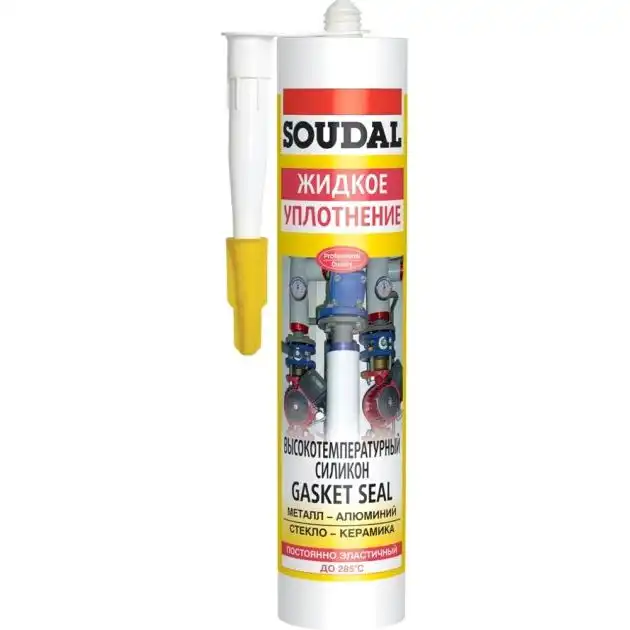 Герметик термостойкий Soudal Gasketseal, 280 мл купить недорого в Украине, фото 1