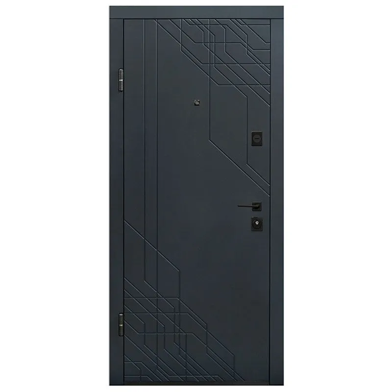 Дверь входная Министерство дверей ПО-260, 960х2050 мм, антрацит/белый мат, левая купить недорого в Украине, фото 1