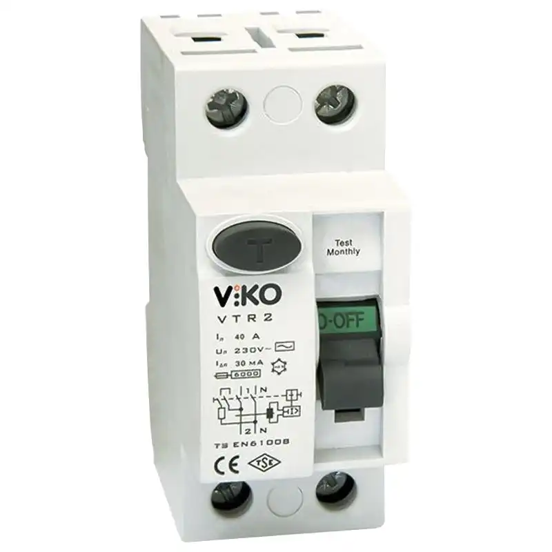Пристрій захисного відключення Viko, 2Р, 25А, 30 мА, 230 V, VTR2-2530 купити недорого в Україні, фото 1