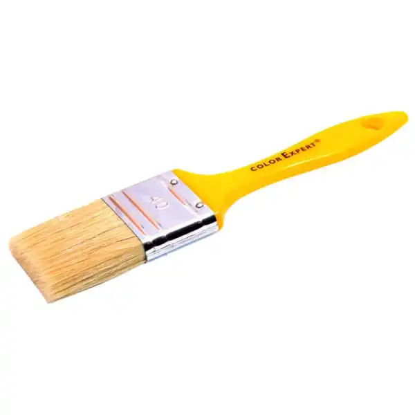 Кисть флейцевая для нанесения лаков Color Expert, 40x13 мм, ворс 45 мм, желтая ручка, 81344002 купить недорого в Украине, фото 1