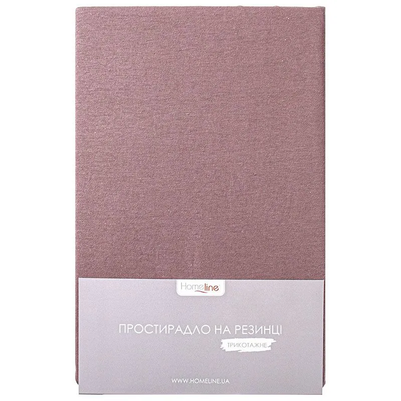 Простыня трикотажная на резинке Home Line, 90х200 см, капучино, 179630 купить недорого в Украине, фото 1
