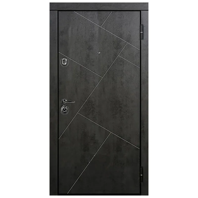 Двері металеві Статус Стандарт FS-1037, 860х2050 мм, сланець темний вінорит, праві купити недорого в Україні, фото 1