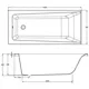 Ванна акрилова Cersanit Lorena, 1500x700 мм купити недорого в Україні, фото 2