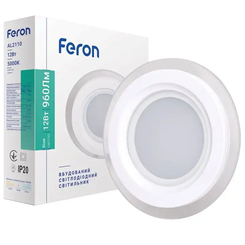 Світильник LED Feron AL2110, 12W, 5000K купити недорого в Україні, фото 1