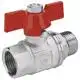 Кран кульовий Ferro Standard, 3/4", ВЗ, метелик, KMS21, фото 1 Кран кульовий Ferro Standard, 3/4", ВЗ, метелик, KMS21 купити недорого в Україні, фото 1