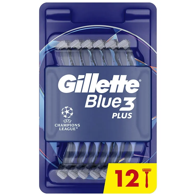 Бритви одноразові чоловічі Gillette Blue 3 Comfort Plus, 12 шт, фото 1 Бритви одноразові чоловічі Gillette Blue 3 Comfort Plus, 12 шт купити недорого в Україні, фото 1
