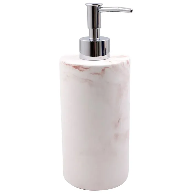 Дозатор жидкого мыла Trento Brillo Rosa, ECO, 0,25л, бело-розовый, 65215 купить недорого в Украине, фото 1