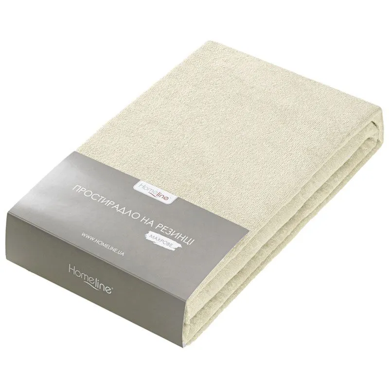Простынь махровая Home Line Васильки, 90х200 см, светло-бежевый, 193953 купить недорого в Украине, фото 1