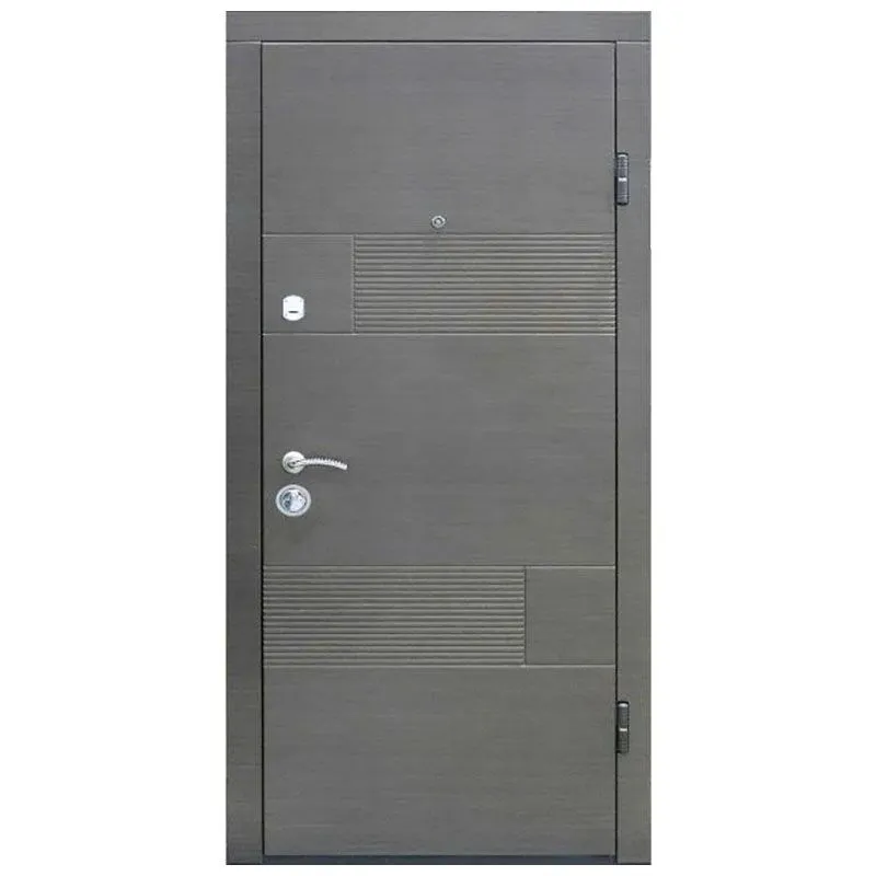 Дверь входная Министерство дверей ПО-58, 960х2050 мм, венге серый горизонт, правая купить недорого в Украине, фото 1