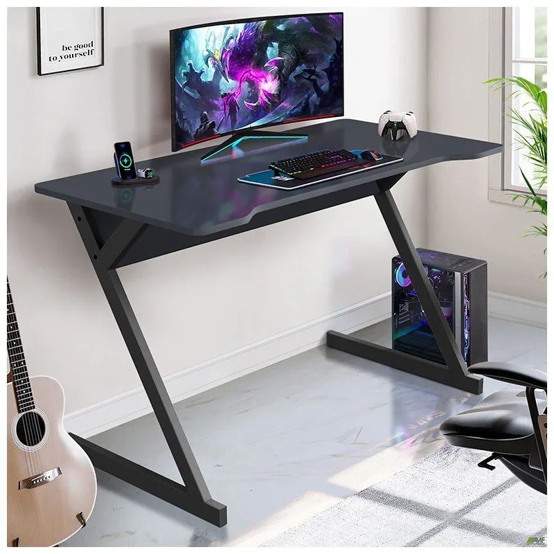 Стіл комп'ютерний AMF Dexter DX1200, 1200х600х750 мм, Чорний Графіт / Антрацит, 217855 купити недорого в Україні, фото 2