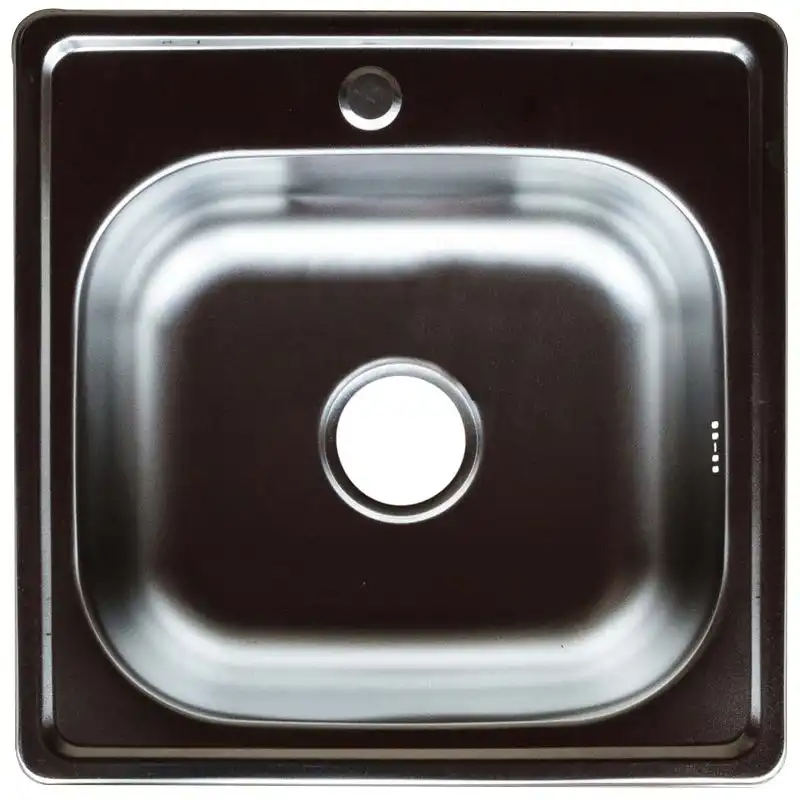 Мийка кухонна Platinum Decor 4848, 480x170 мм, нержавіюча сталь, сірий купити недорого в Україні, фото 1