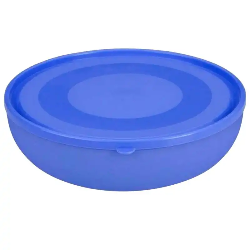 Салатник круглий з кришкою Ucsan Plastik Fit, 4,5 л, 28х10 см, 48006 купити недорого в Україні, фото 1