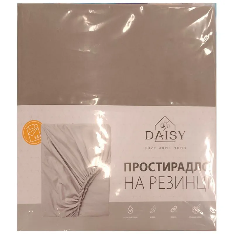 Простирадло на гумці Biltex Dried Sage 17-0208, 140х200+25 см, мікрофібр, фото 1 Простирадло на гумці Biltex Dried Sage 17-0208, 140х200+25 см, мікрофібр купити недорого в Україні, фото 1
