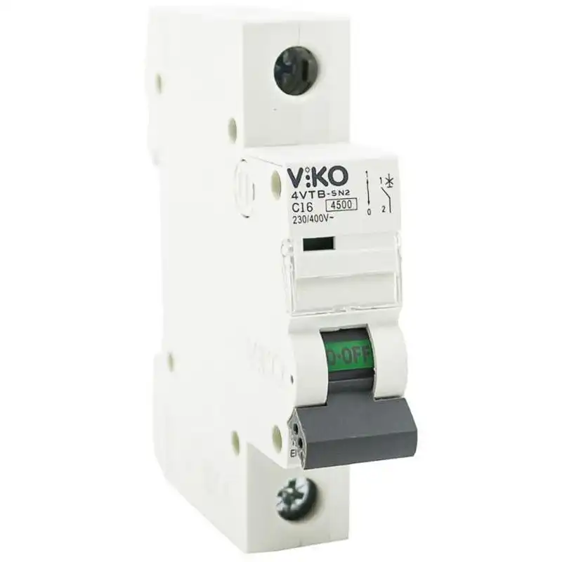 Автоматичний вимикач Viko, 1C, 16А, 4,5кА, 230/400V, 4VTB-1C16 купити недорого в Україні, фото 1