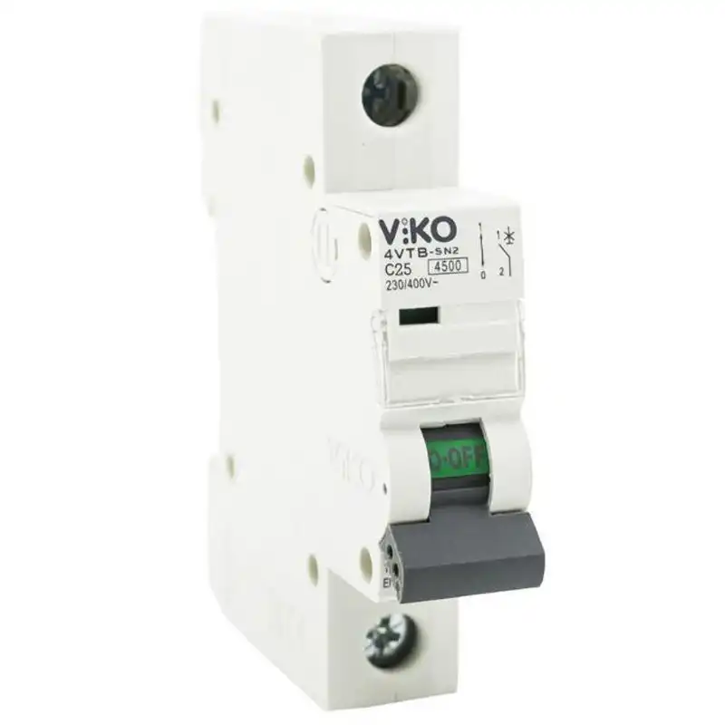 Автоматичний вимикач Viko, 1C, 25А, 4,5кА, 230/400V, 4VTB-1C25 купити недорого в Україні, фото 1