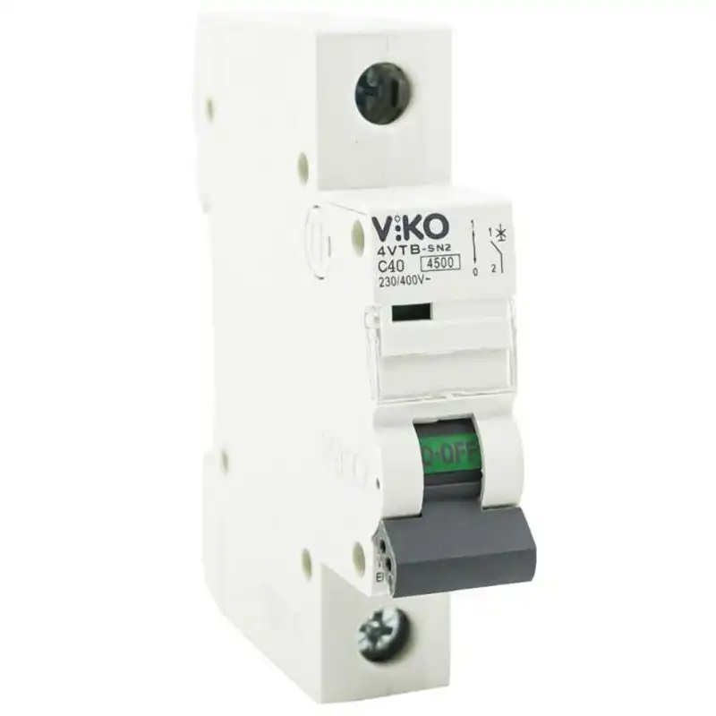 Автоматический выключатель Viko, 1C, 40А, 4,5кА, 230/400V, 4VTB-1C40 купить недорого в Украине, фото 1