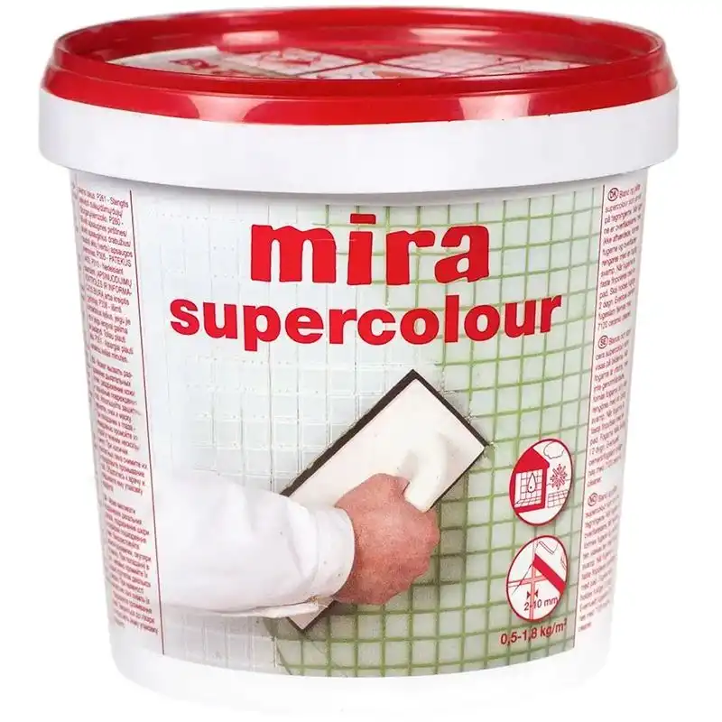 Фуга Mira Supercolour 115, 1,2 кг, сріблясто-сірий купити недорого в Україні, фото 1
