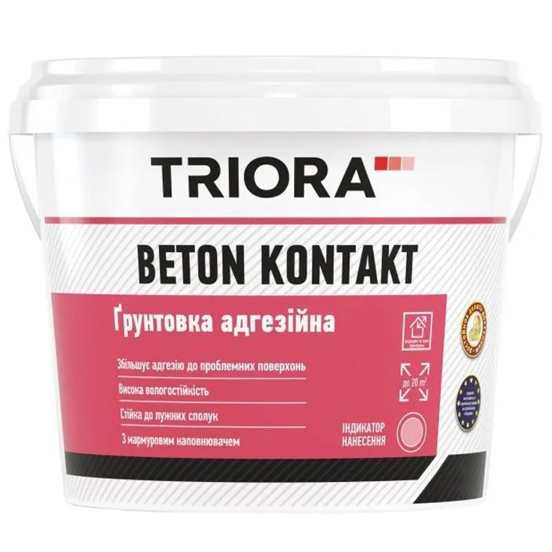 Грунтовка адгезионная Triora Beton Kontakt, 1,4 кг купить недорого в Украине, фото 1
