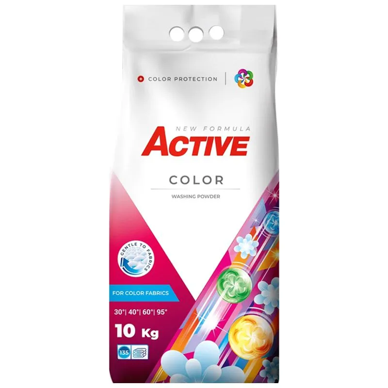 Порошок пральний Active Color, 10 кг, 4820196010784 купити недорого в Україні, фото 1