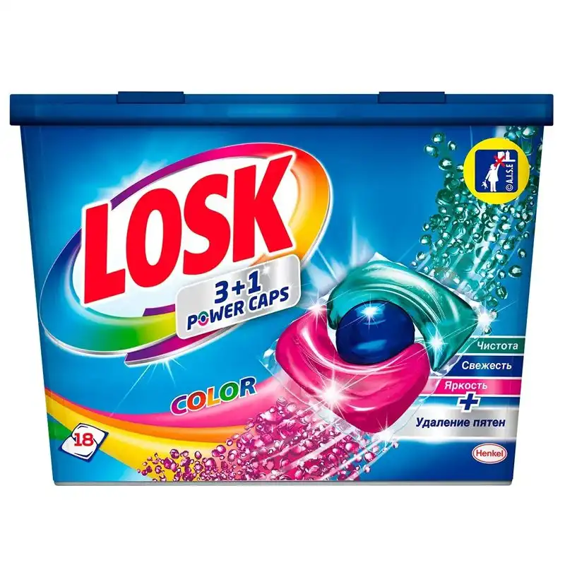 Трио-капсулы для стирки Losk Color, 18 шт. купить недорого в Украине, фото 1