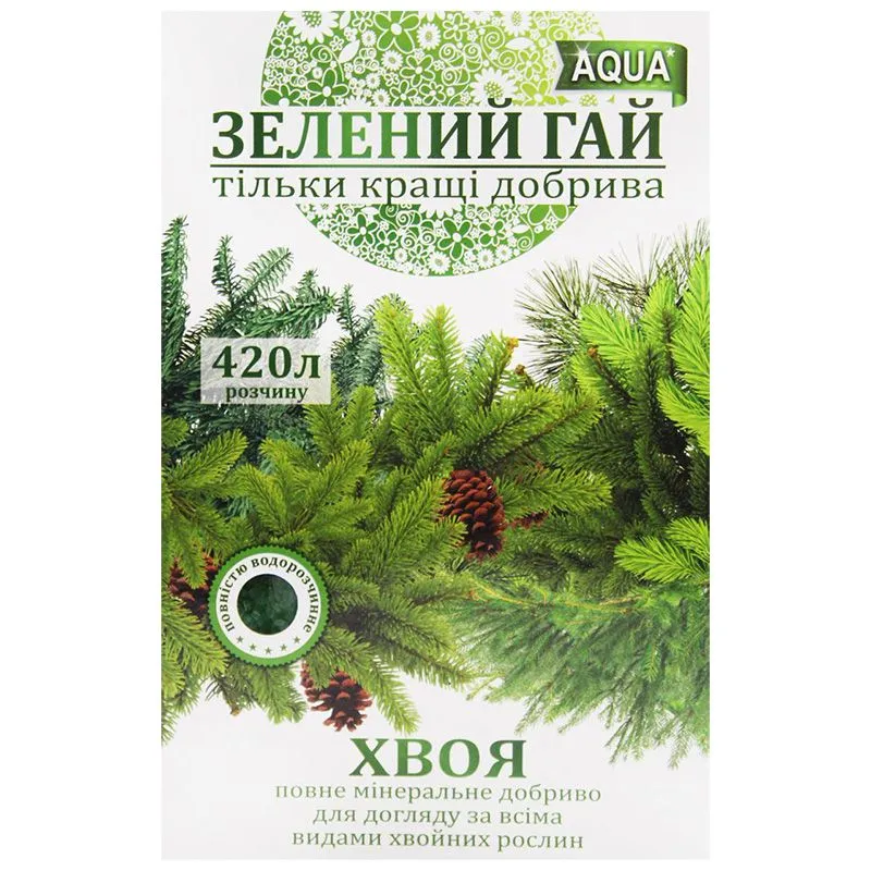 Добриво Зелений гай для хвойних рослин, 300 г купити недорого в Україні, фото 1